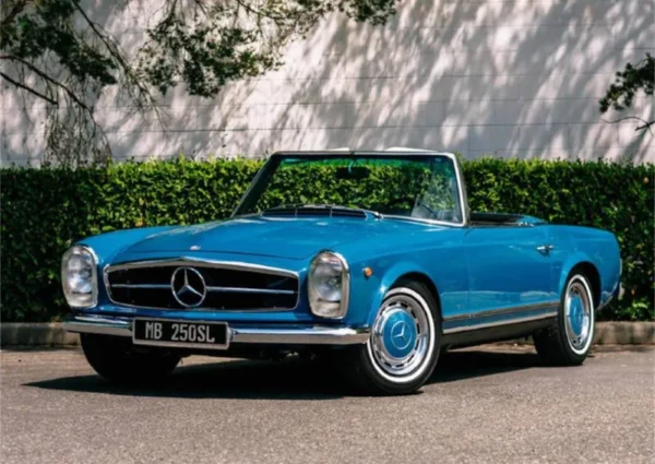 robert downet jr and his 1967-mercedes-benz-250sl