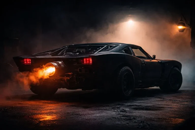 batmobile 2022 the batman robert pattinson complete guide The 2022 Batmobile from Matt Reeves The Batman starring Robert Pattinson showing the custom built muscle car with Dodge Charger inspired roofline rear mounted 641 horsepower Chevrolet LT4 V8 and blue exhaust afterburner flames that became the defining Batmobile design of its era and influenced the 2025 DC Comics relaunch