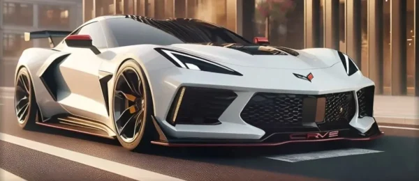 2025 corvette zr1 sports car on a road