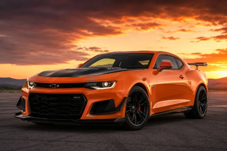 2024 Chevrolet Camaro ZL1 the final production year of the highest performance Camaro ever built featuring a supercharged 6.2 liter LT4 V8 producing 650 horsepower and 650 lb-ft of torque reaching 198 mph top speed and 0-60 mph in 3.4 seconds with the Camaro discontinued after the 2024 model year ending a production run beginning in 1967 making the 2024 ZL1 and ZL1 1LE with its 7 minutes 16 second Nürburgring lap time immediate collector cars with no confirmed return date