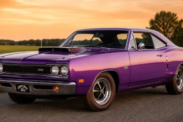1970 Dodge Super Bee in a High Impact Color such as Plum Crazy or Go Mango showing the loop bumper front end bumblebee tail stripe and Coronet B-body proportions of the final year of the original Coronet-based Super Bee production available with the 383 Magnum at 335 HP the 440 Magnum at 375 HP the 440 Six Pack at 390 HP or the 426 Hemi at 425 HP starting at approximately 3012 dollars new in 1970 and worth 30000 to 300000 dollars in the 2026 collector market depending on engine and condition