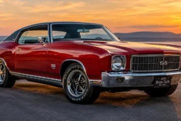 1970 Chevrolet Monte Carlo SS 454 showing the personal luxury coupe that produced 360 horsepower and 500 lb-ft of torque from the 454 cubic inch Turbo-Jet big-block V8 with the longest hood in Chevrolet production history at the time ranked as the best Chevy Monte Carlo ever made with Motor Trend period testing documenting 0-60 mph in 7.0 seconds and a quarter mile of 14.9 seconds at 92 mph making it faster than the Pontiac Grand Prix and Ford Thunderbird of the same era with clean examples worth 20000 to 40000 dollars in collector market