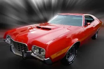 1972 Ford Gran Torino Sport 1972 Ford Gran Torino Sport with a black background