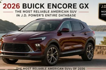 2026 Buick Encore GX the most reliable American SUV in 2026 holding the highest reliability score for any SUV in J.D. Power's entire database at 90 out of 100 winning the Highest Quality Small SUV award for 2025 designated the most reliable SUV on the market by U.S. News starting at 26200 dollars with the 155-horsepower 1.3-liter turbocharged engine as the preferred reliability choice over the base 1.2-liter unit alongside the Chevrolet Trailblazer at 88 out of 100 and Buick Envision Ford Bronco Sport and Chevrolet Trax all scoring above average in Consumer Reports 2026 study
