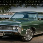 1969 or 1970 Chevrolet Caprice Custom Coupe showing the full-size American luxury sedan body in period color representing the complete history guide to the Chevrolet Caprice produced from 1965 through 1996 across six generations including police interceptor station wagon and 1994 to 1996 Impala SS applications with engines from the 307 cubic inch base V8 through the 454 cubic inch big-block producing 390 horsepower and the final LT1 5.7 liter V8 producing 260 horsepower in the last production years